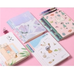 Transparent Loose Leaf Binder Notebook Inner Core Cover Note Book Journal