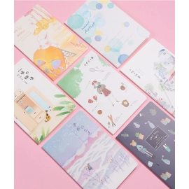 Transparent Loose Leaf Binder Notebook Inner Core Cover Note Book Journal